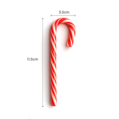 Peppermint Flavour Red Candy Canes 10x12g