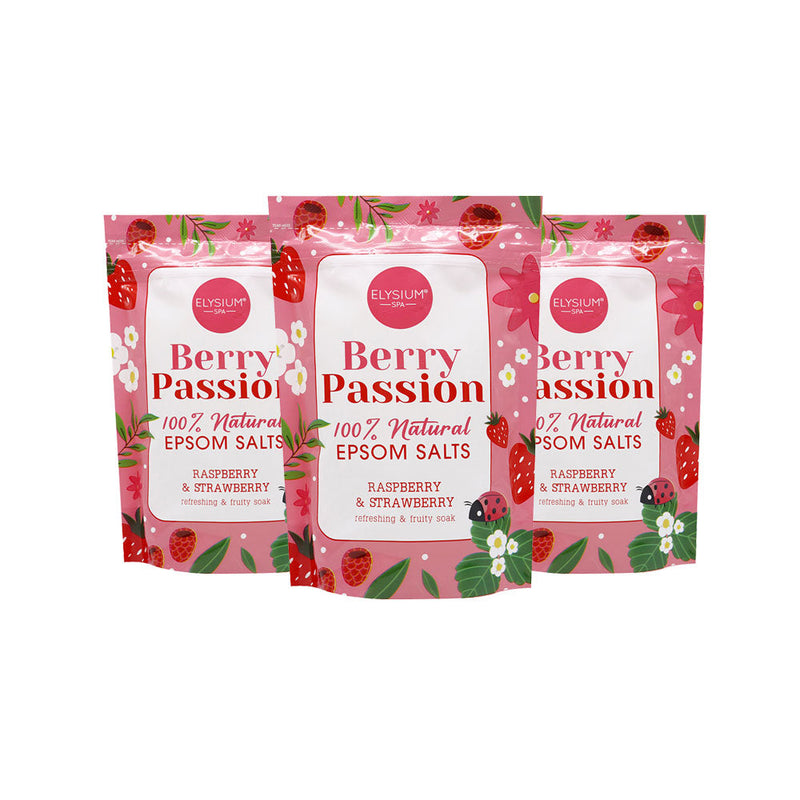 Elysium Spa Epsom Bath Salts Berry Passion 450g
