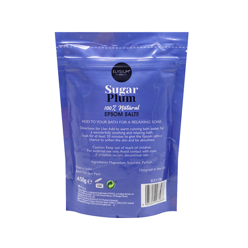 Elysium Spa Epsom Bath Salts Sugar Plum 450g