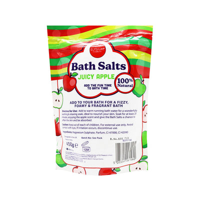 Elysium Spa Epsom Bath Salts Juicy Apple 450g