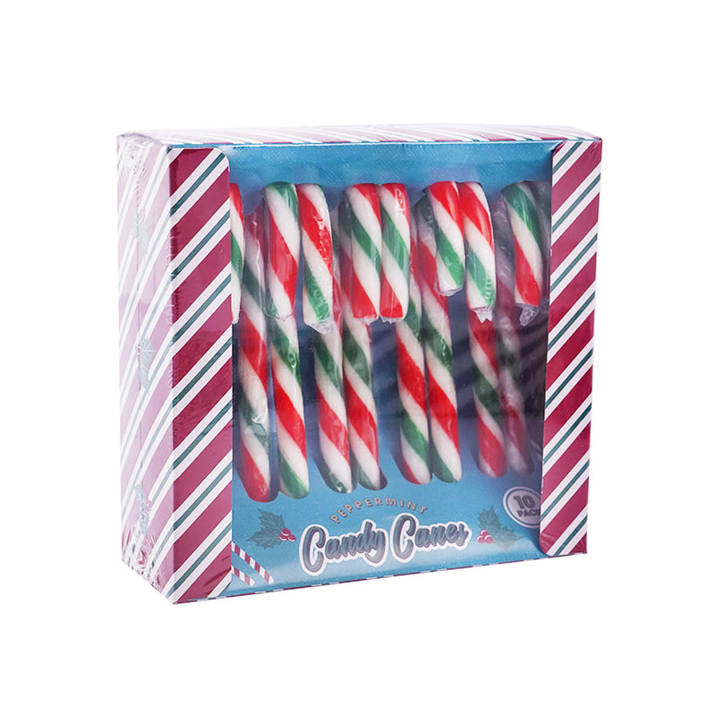 Peppermint Flavour Red & Green Candy Canes 10x12g