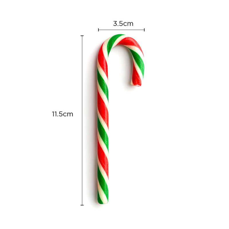 Peppermint Flavour Red & Green Candy Canes 10x12g