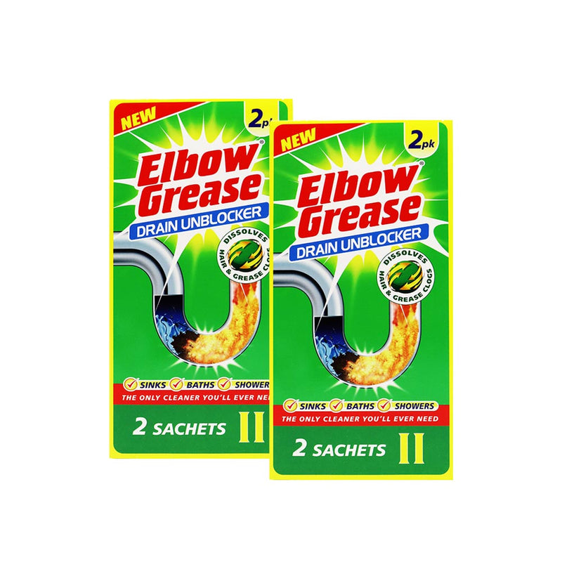 Elbow Grease Drain Unblocker 2PK