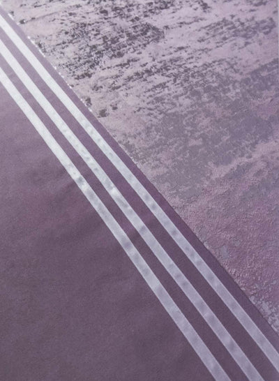 Foil Printing Velvet Mauve Duvet Set Double Size