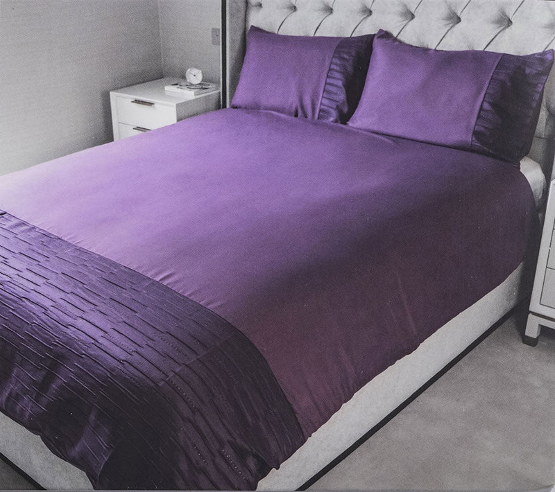 Luxury Jacquard Plum Duvet Set Double Size