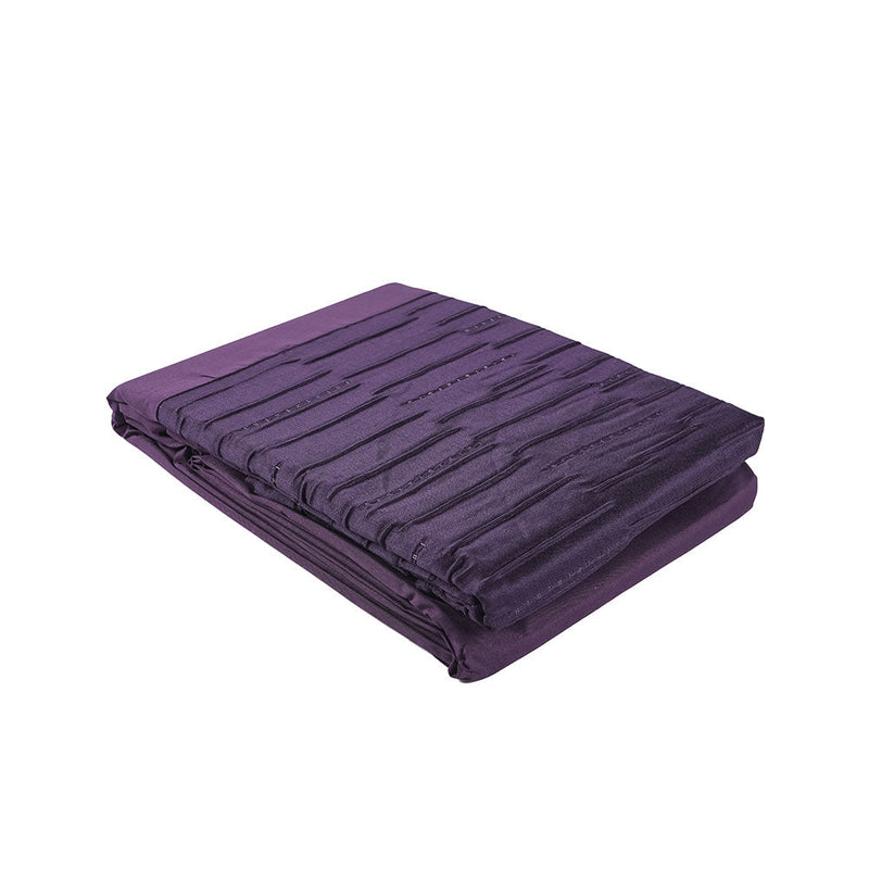 Luxury Jacquard Plum Duvet Set Double Size
