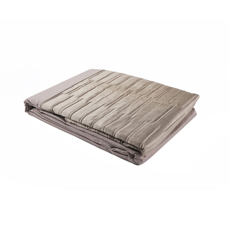 Natural Jacquard Linen Duvet Set Double Size