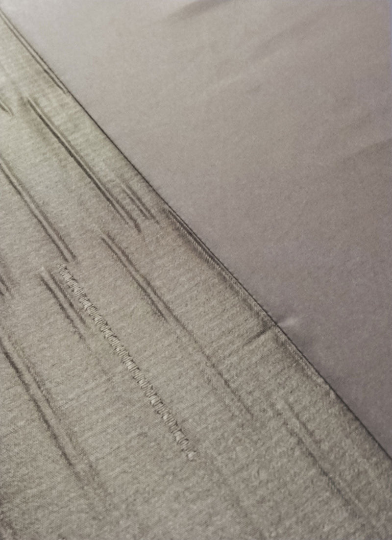Natural Jacquard Linen Duvet Set Double Size