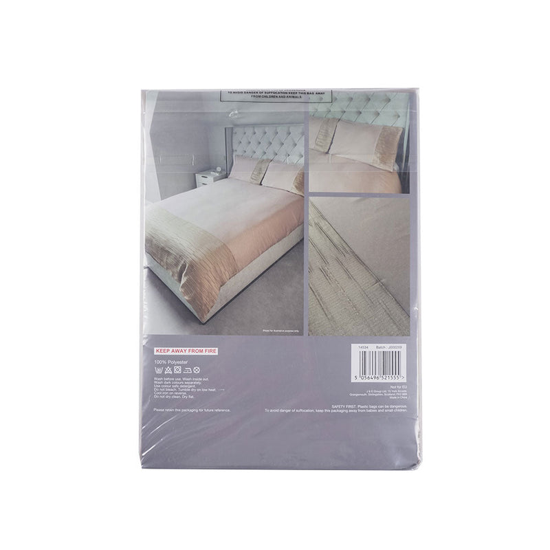 Natural Jacquard Linen Duvet Set Double Size