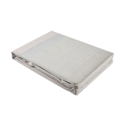 Natural Jacquard Cream Duvet Set Double Size