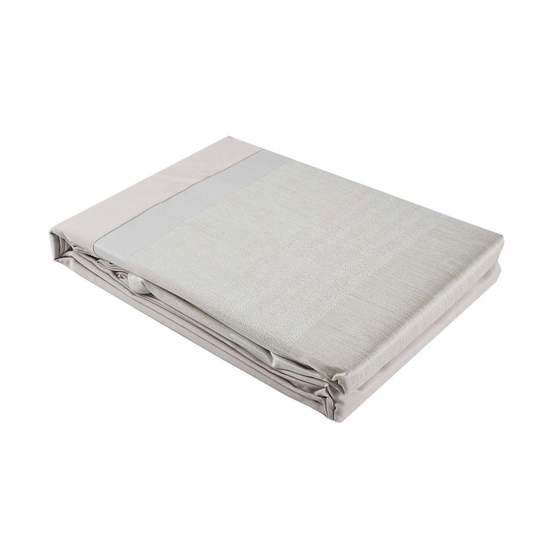 Natural Jacquard Cream Duvet Set Double Size