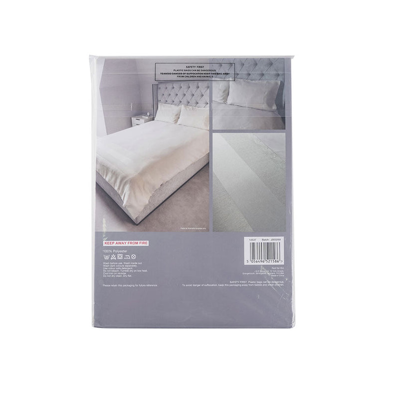 Natural Jacquard Cream Duvet Set Double Size