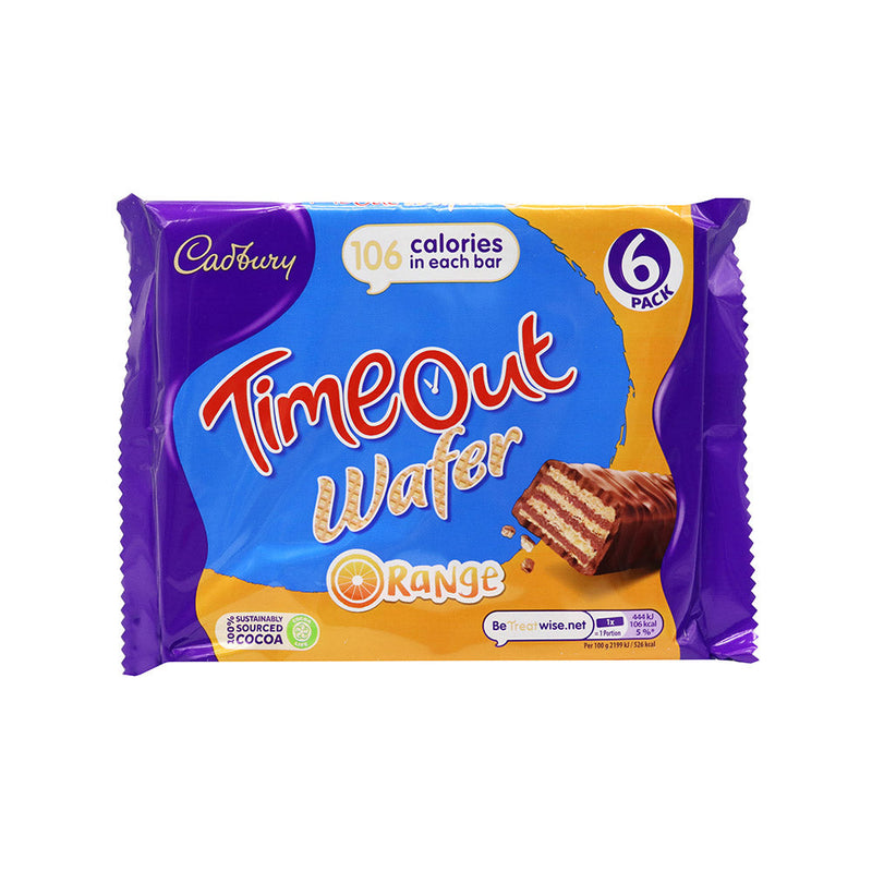 Cadbury Timeout Wafer Orange 6Pack