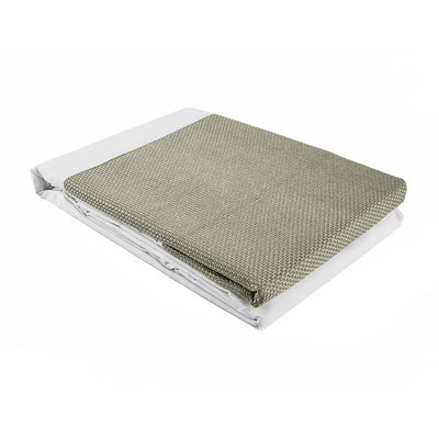 Natural Jacquard Lime Duvet Set Double Size