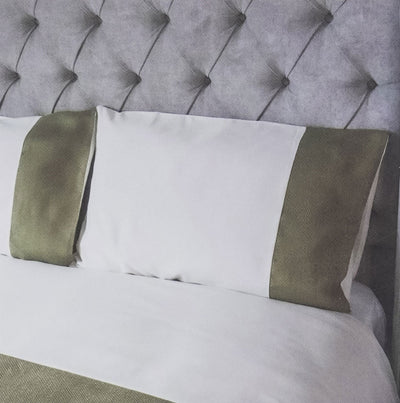 Natural Jacquard Lime Duvet Set Double Size