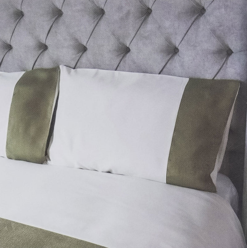 Natural Jacquard Lime Duvet Set Double Size