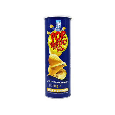 Pop Tastic Salt & Vinegar Potato Crisps 160g