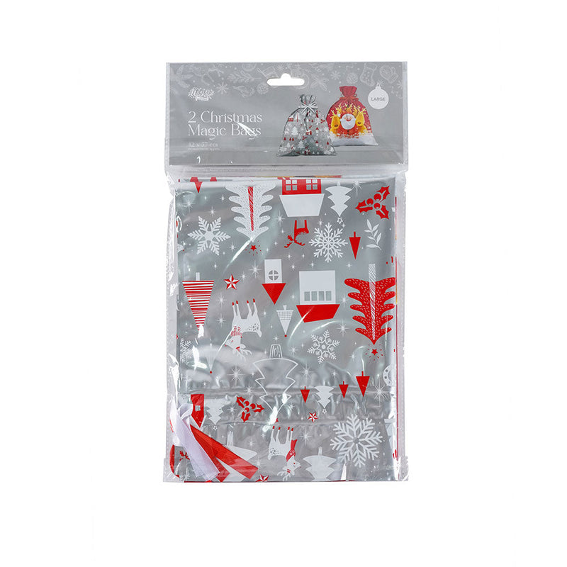 Christmas Magic Sack Bag Large 2PK