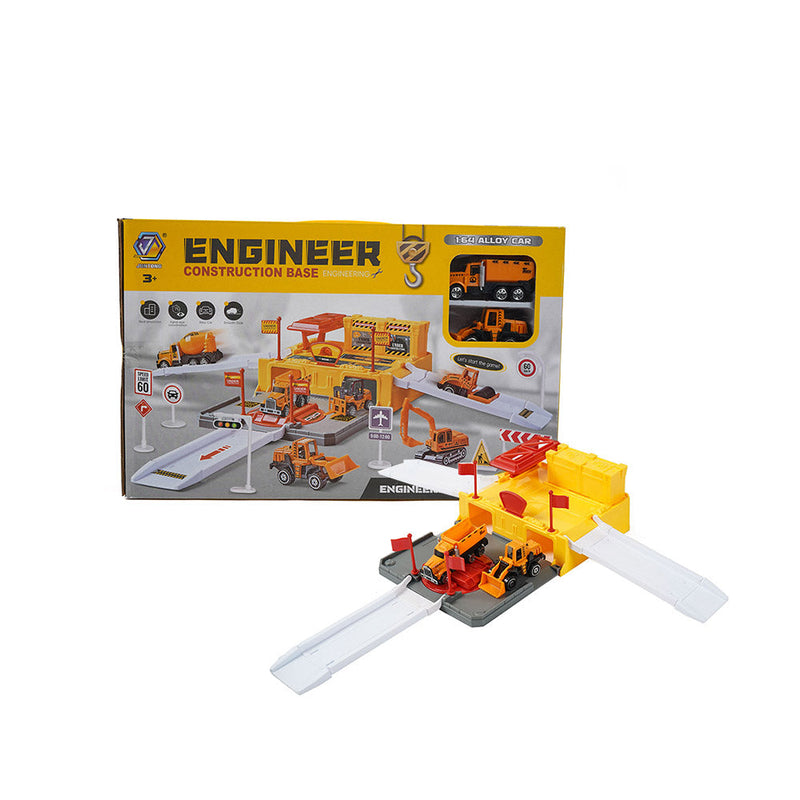 Engineer Construction Base Parking Garage Toys