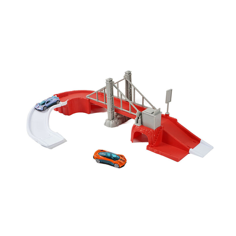 Tollbooth Real Scene Simulation Parking Garage Toys with 2 Cars