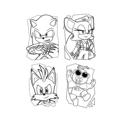 Sonic Prime Play Pack Colouring Book