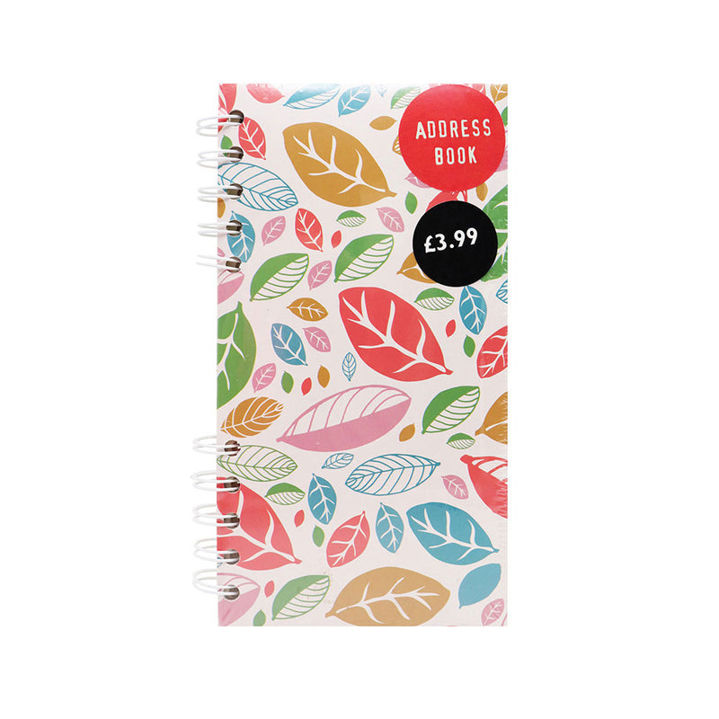 Falling Leaves Hardcover Address Book