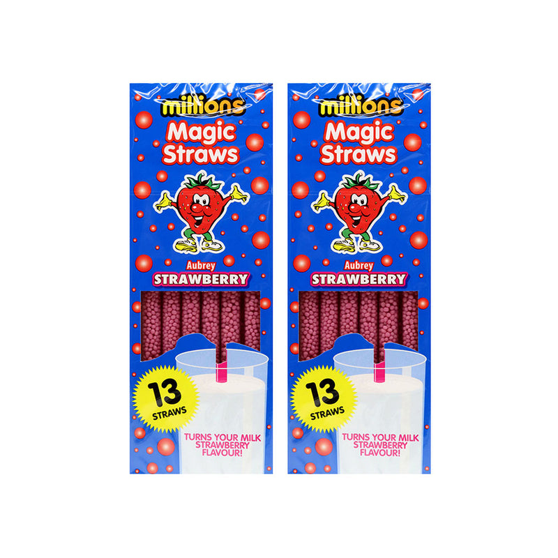 Millions Strawberry Magic Straws Milkshake 13S