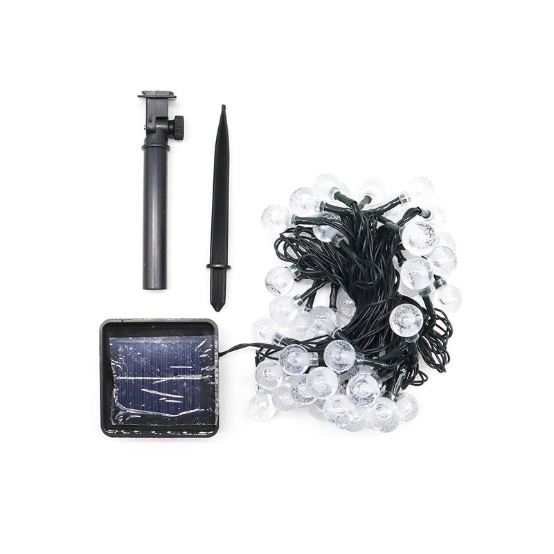 50 LED Mini Globe Solar String Lights Warm White