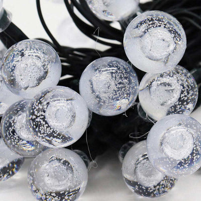 50 LED Mini Globe Solar String Lights Warm White