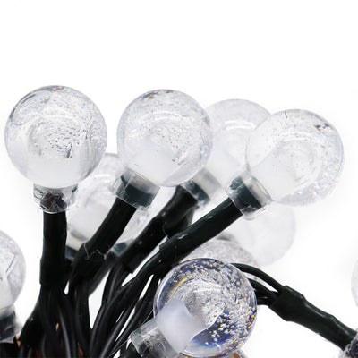 50 LED Mini Globe Solar String Lights Warm White