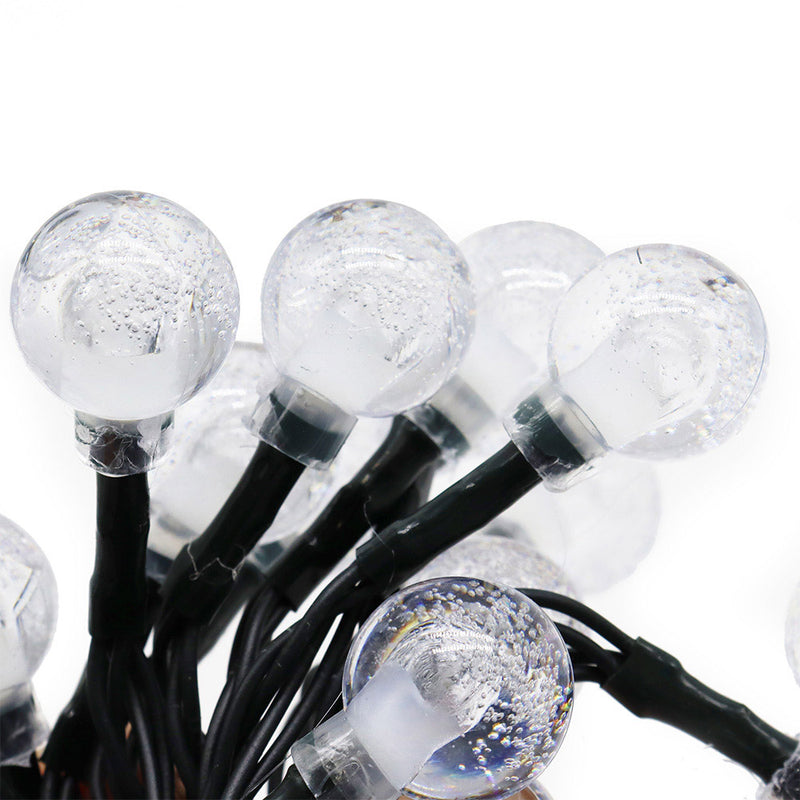 50 LED Mini Globe Solar String Lights Warm White