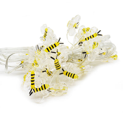 30 Solar LED Bee String Lights