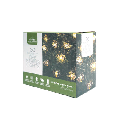 30 Solar LED Bee String Lights