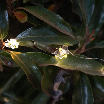 30 Solar LED Bee String Lights