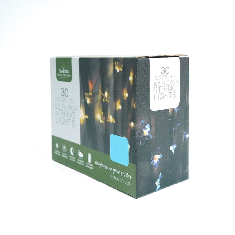 30 Solar LED Lily Flower String Lights