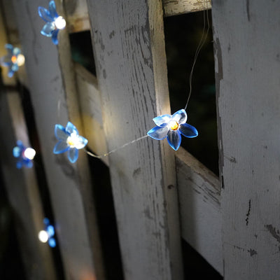 30 Solar LED Lily Flower String Lights