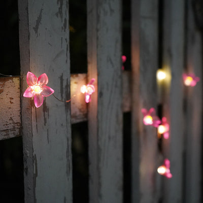 30 Solar LED Lily Flower String Lights