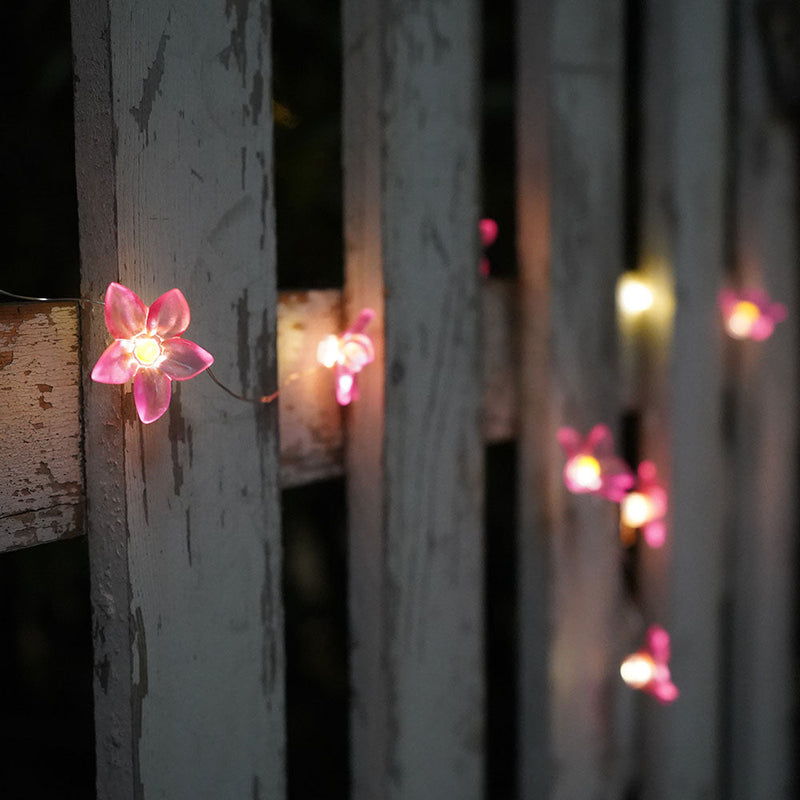 30 Solar LED Lily Flower String Lights