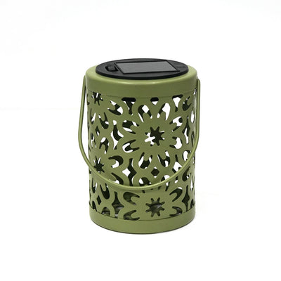 Solar Metal Cutout Lantern