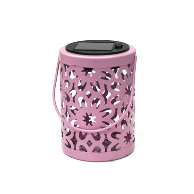 Solar Metal Cutout Lantern