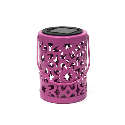 Solar Metal Cutout Lantern