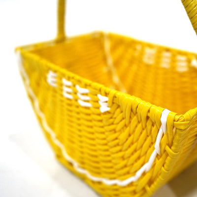 Lemon Rattan Woven Picnic Basket