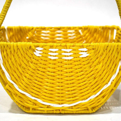 Lemon Rattan Woven Picnic Basket