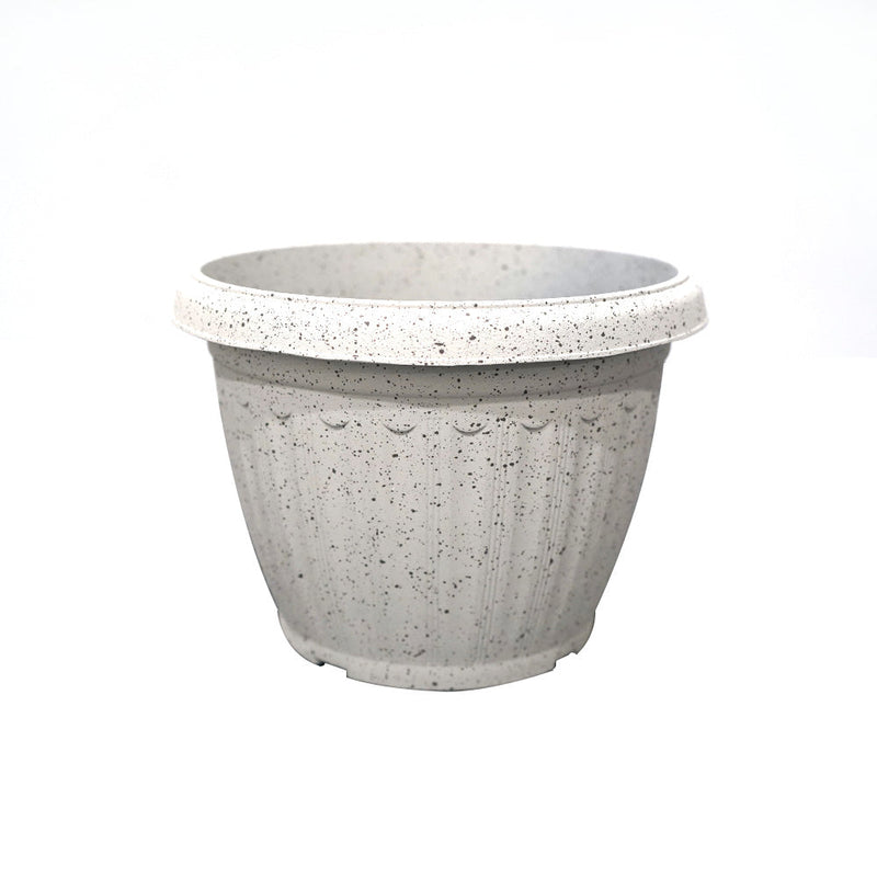 Plastic Plant Pot White 22cm x 17cm