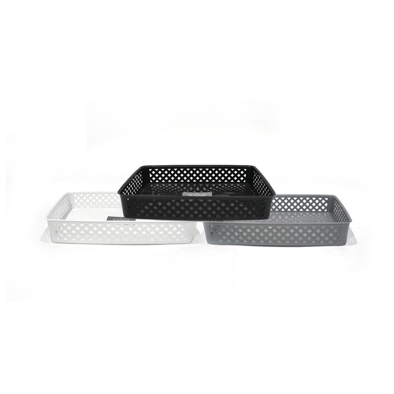 Multipurpose Plastic Storage Basket 26x35.5x6cm
