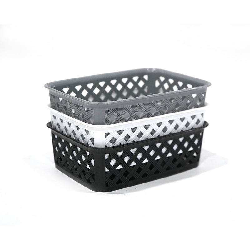 Multipurpose Mini Plastic Storage Basket 14x19.5x6cm