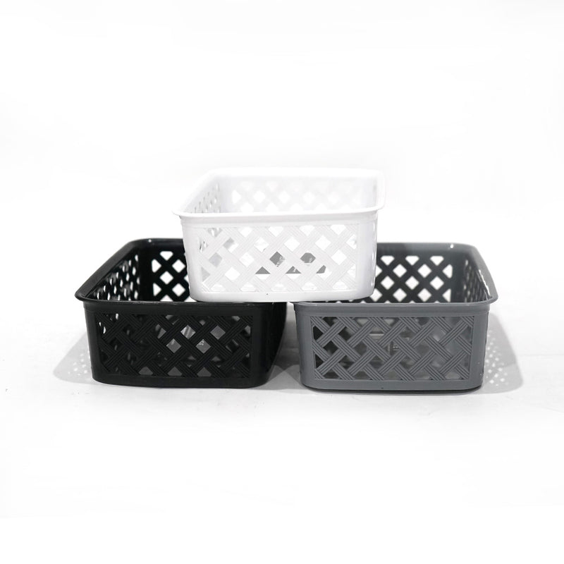 Multipurpose Mini Plastic Storage Basket 14x19.5x6cm