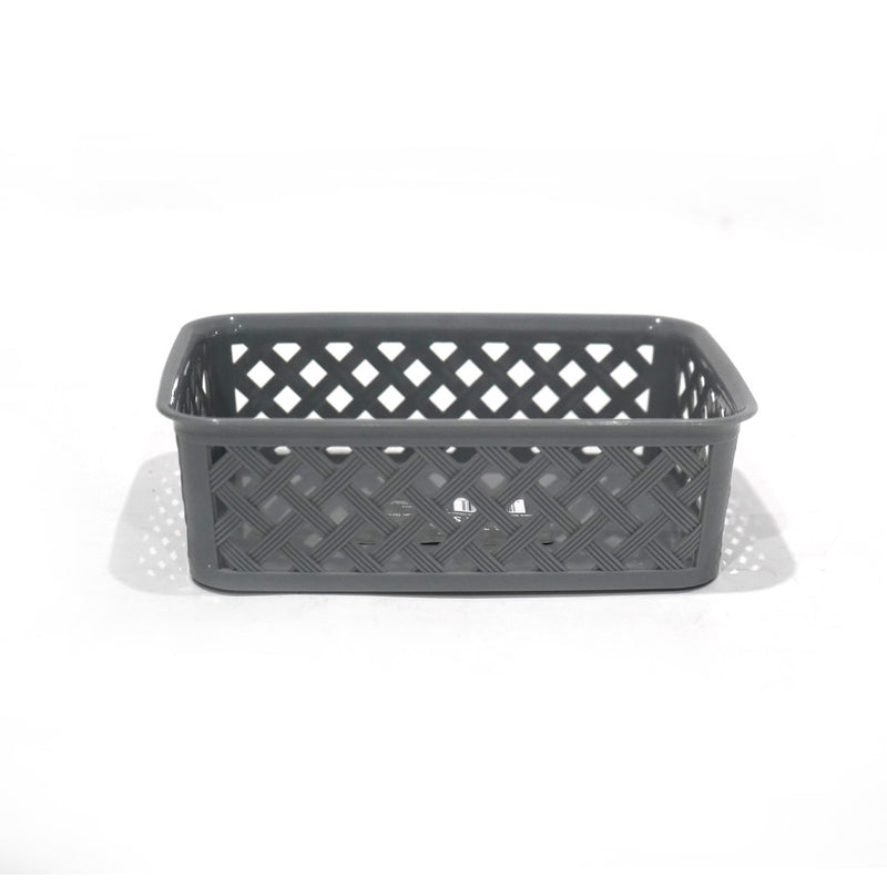 Multipurpose Mini Plastic Storage Basket 14x19.5x6cm
