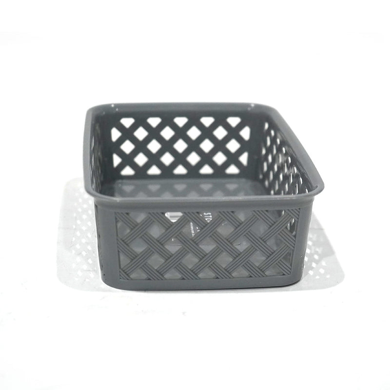 Multipurpose Mini Plastic Storage Basket 14x19.5x6cm