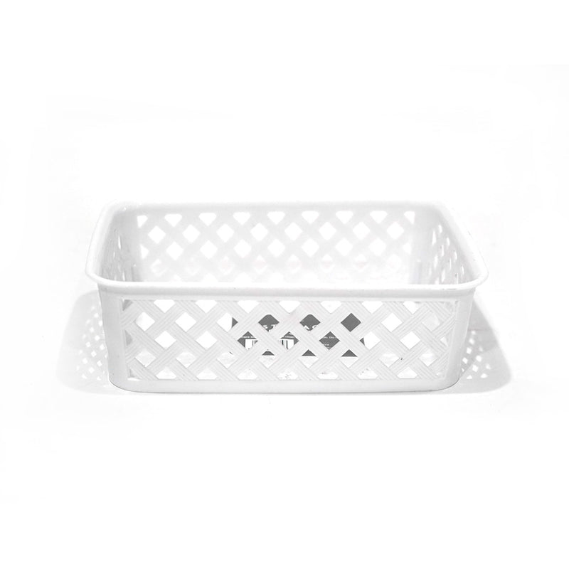 Multipurpose Mini Plastic Storage Basket 14x19.5x6cm